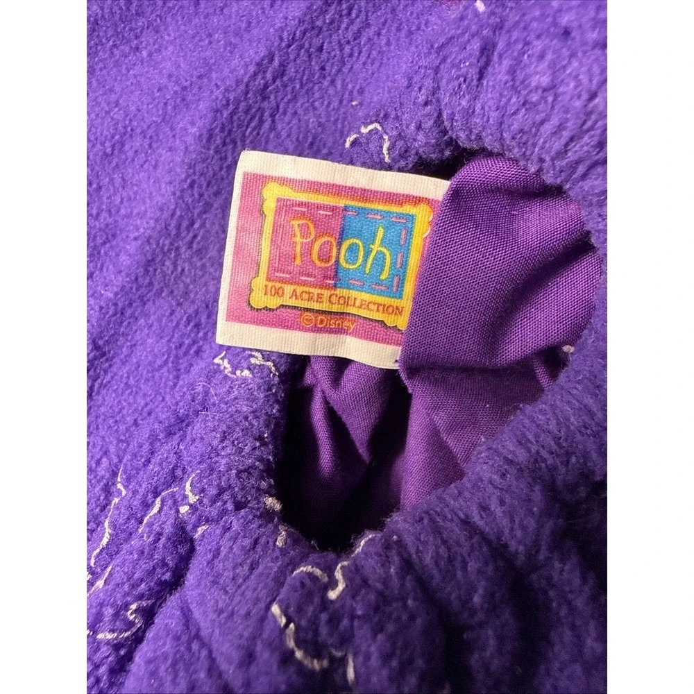 Vintage Disney‎ Winnie the Pooh Bag Kids Purple Fleece Snowflake Crossbody
